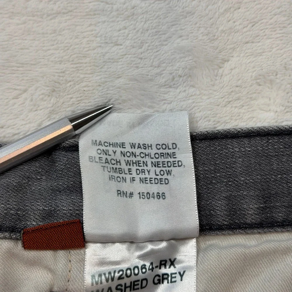 Red Ale by Alesbury Jeans Mens 40x30 Washed Grey Good Straight Leg MW20064-RX